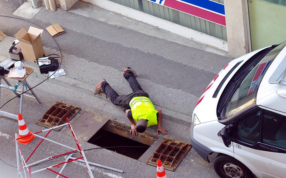 canalisation assainissement Louvres